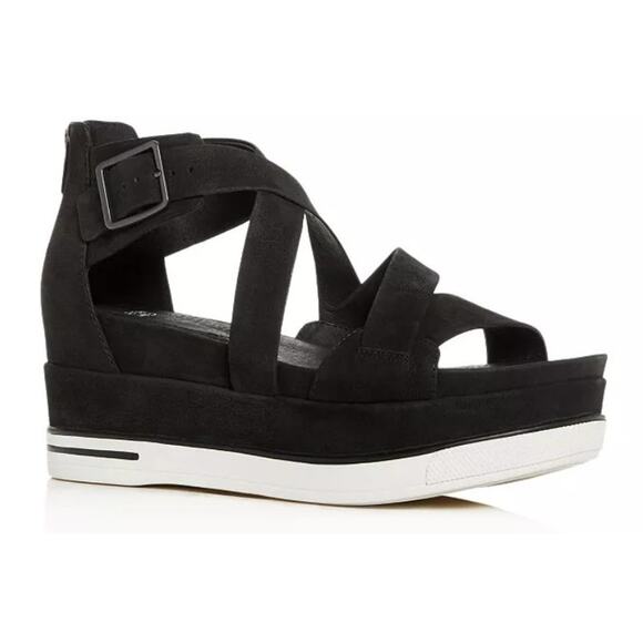 NWT Eileen Fisher Boost Platform Wedge Sandals Sz. 9.5 - Picture 1 of 8
